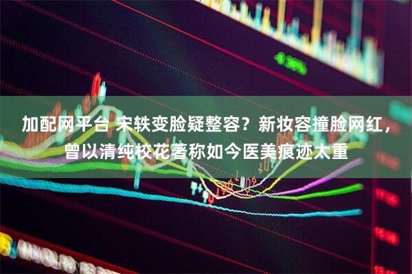 加配网平台 宋轶变脸疑整容？新妆容撞脸网红，曾以清纯校花著称如今医美痕迹太重